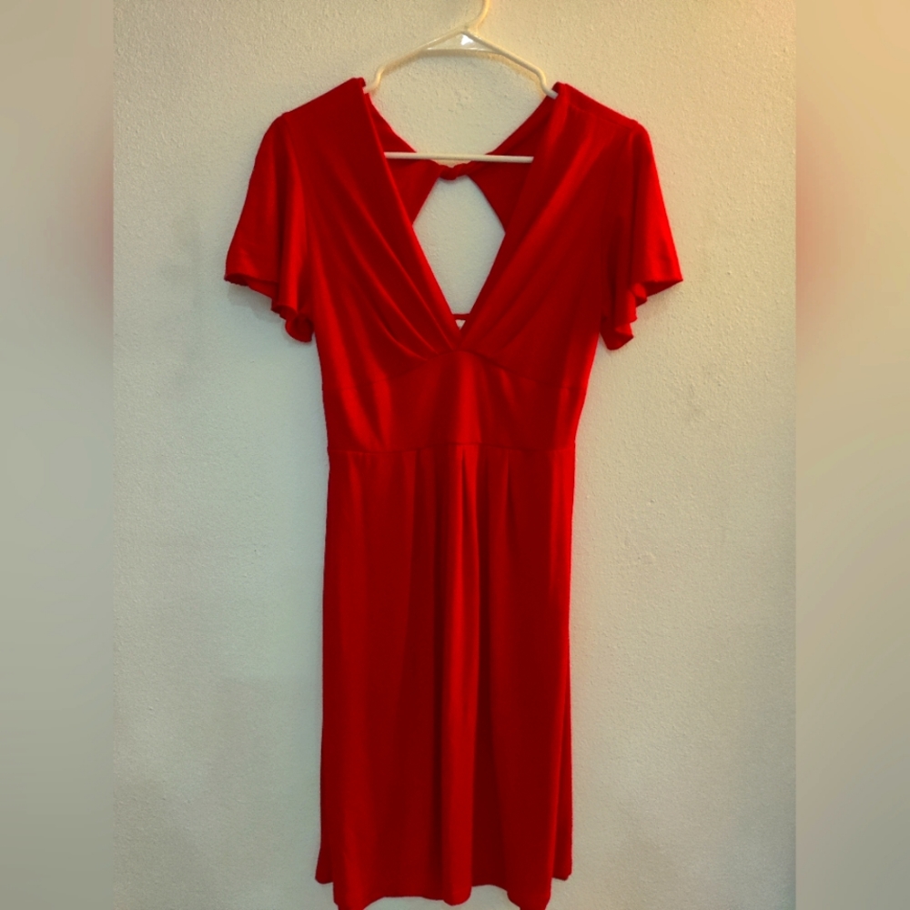 Red A-Line dress